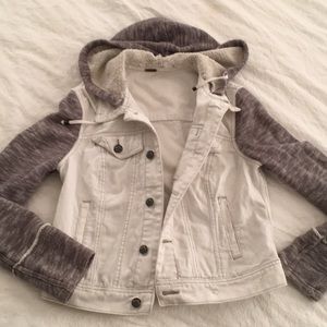 Free People fleece/denim jacket